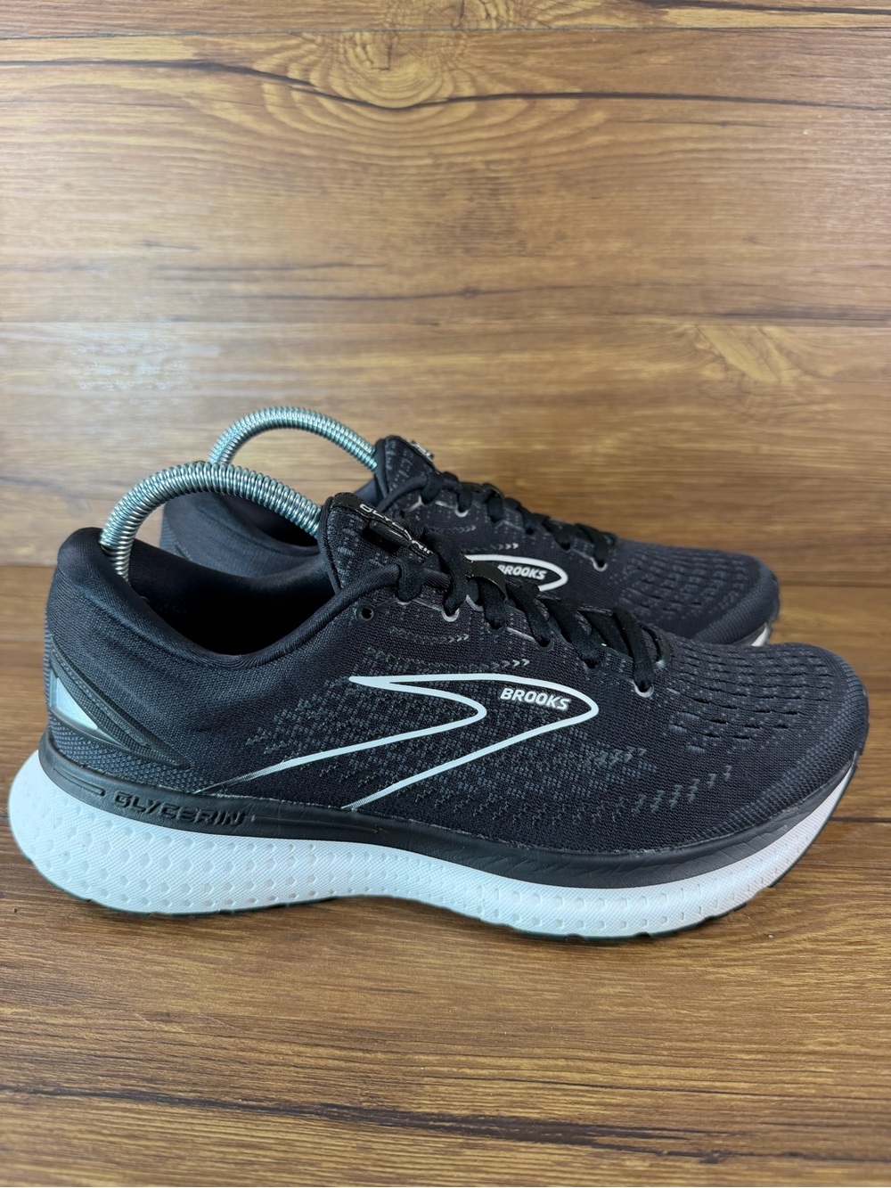 Brooks Glycerin 19 Black Running Shoes - Womens 9.5 Wide Athletic Sneakers